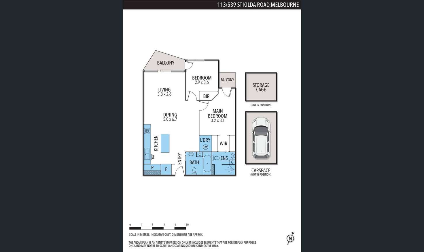 Floorplan of Homely apartment listing, 113/539 St Kilda Road, Melbourne VIC 3004