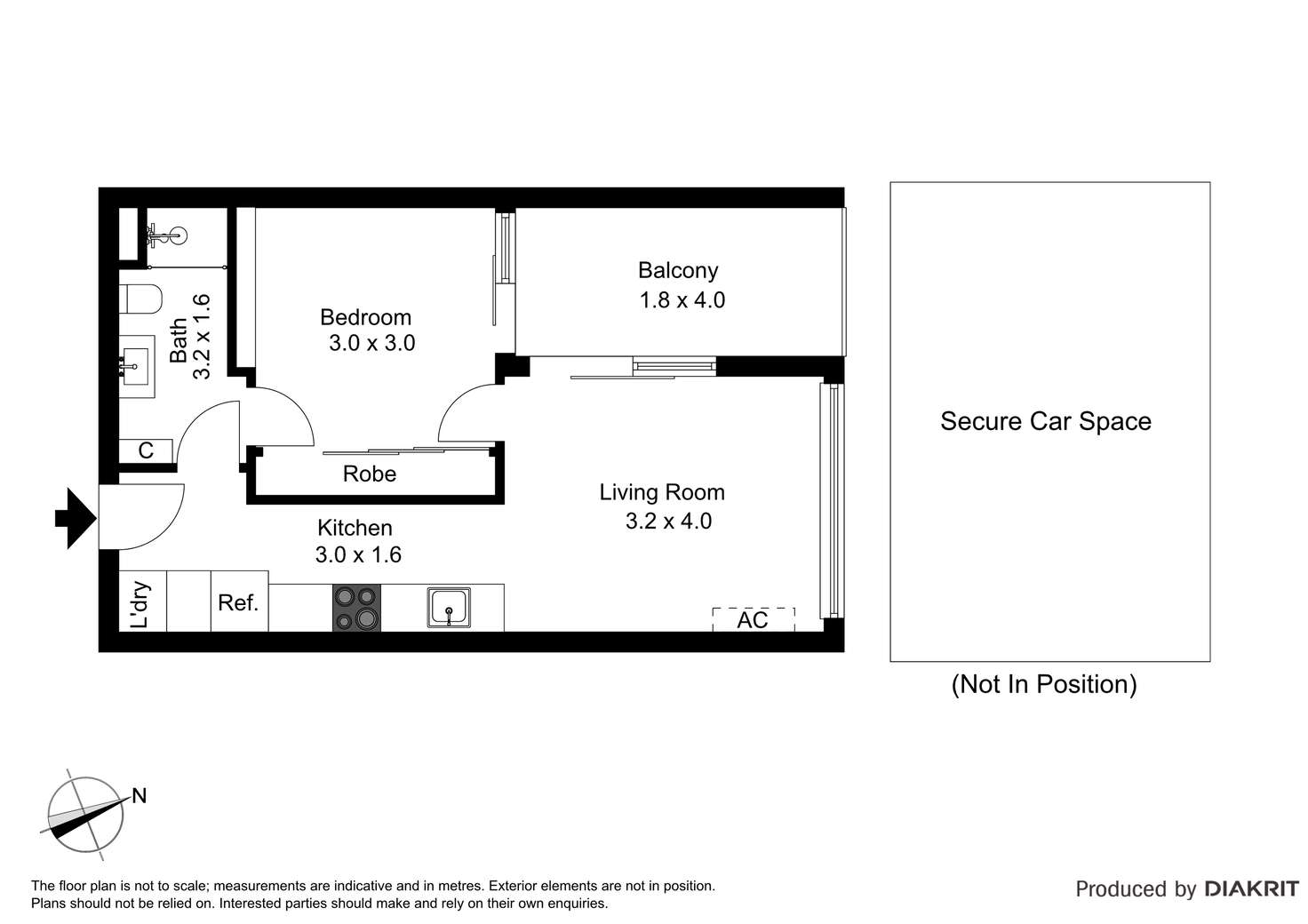 Floorplan of Homely apartment listing, G02/115 Church Street, Richmond VIC 3121