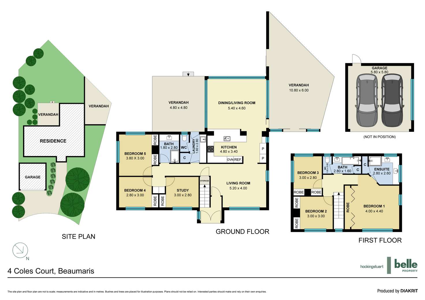 Floorplan of Homely house listing, 4 Coles Court, Beaumaris VIC 3193