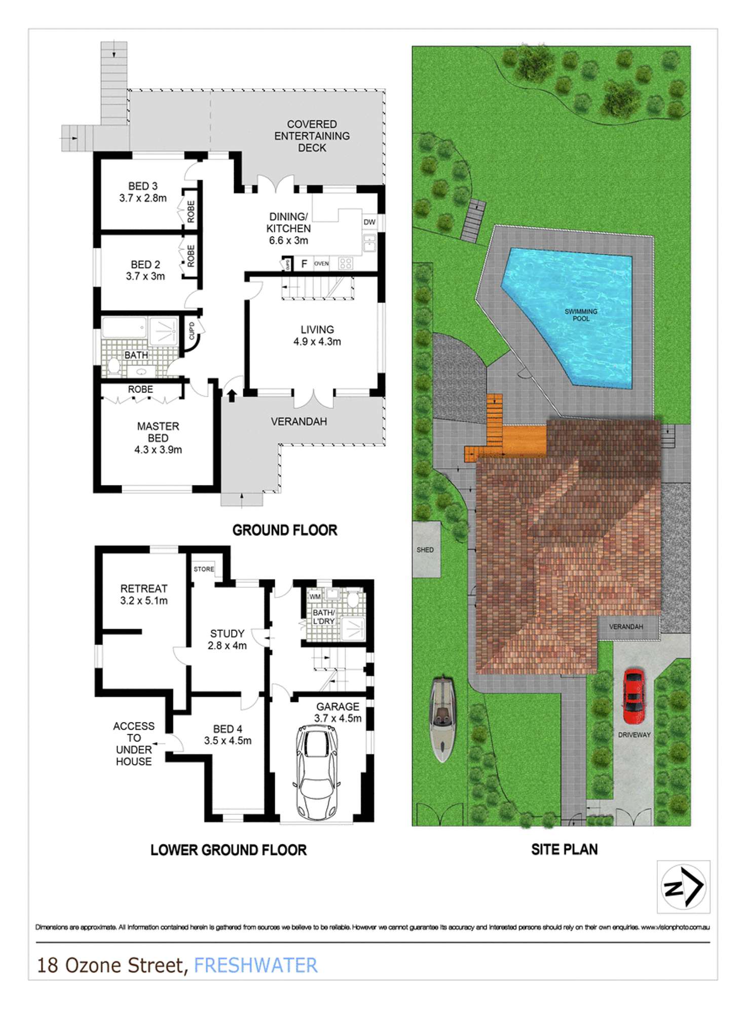 Floorplan of Homely house listing, 18 Ozone Street, Freshwater NSW 2096