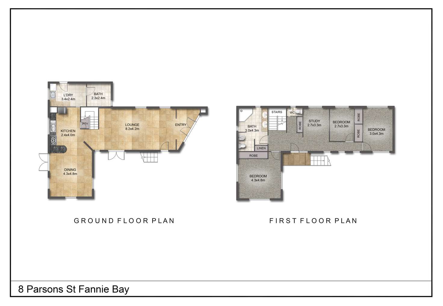 Floorplan of Homely house listing, 8 Parsons  Street, Fannie Bay NT 820