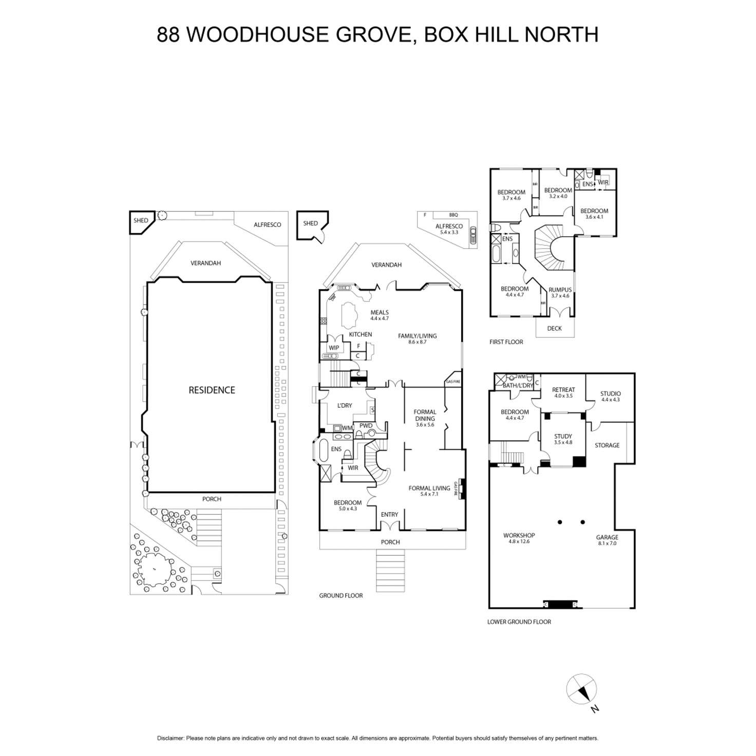 Floorplan of Homely house listing, 88 Woodhouse Grove, Box Hill North VIC 3129