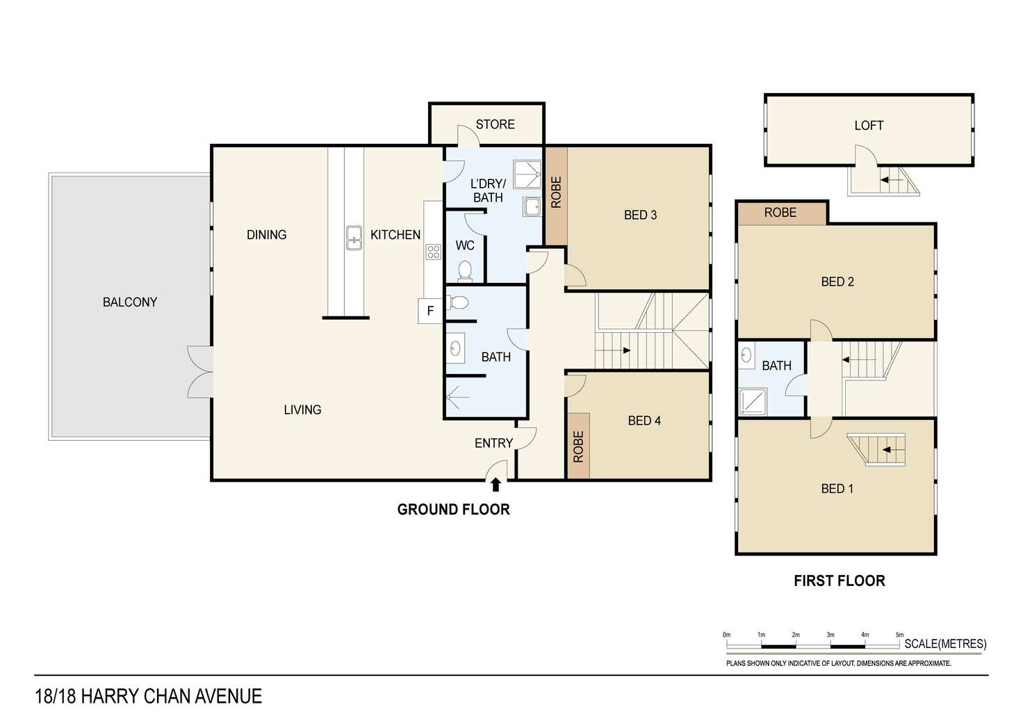 Floorplan of Homely unit listing, 18/18 Harry Chan Avenue, Darwin City NT 800