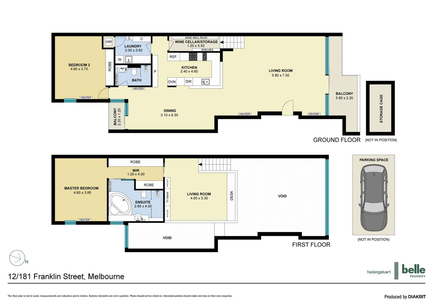 Floorplan of Homely apartment listing, 12/181 Franklin Street, Melbourne VIC 3000