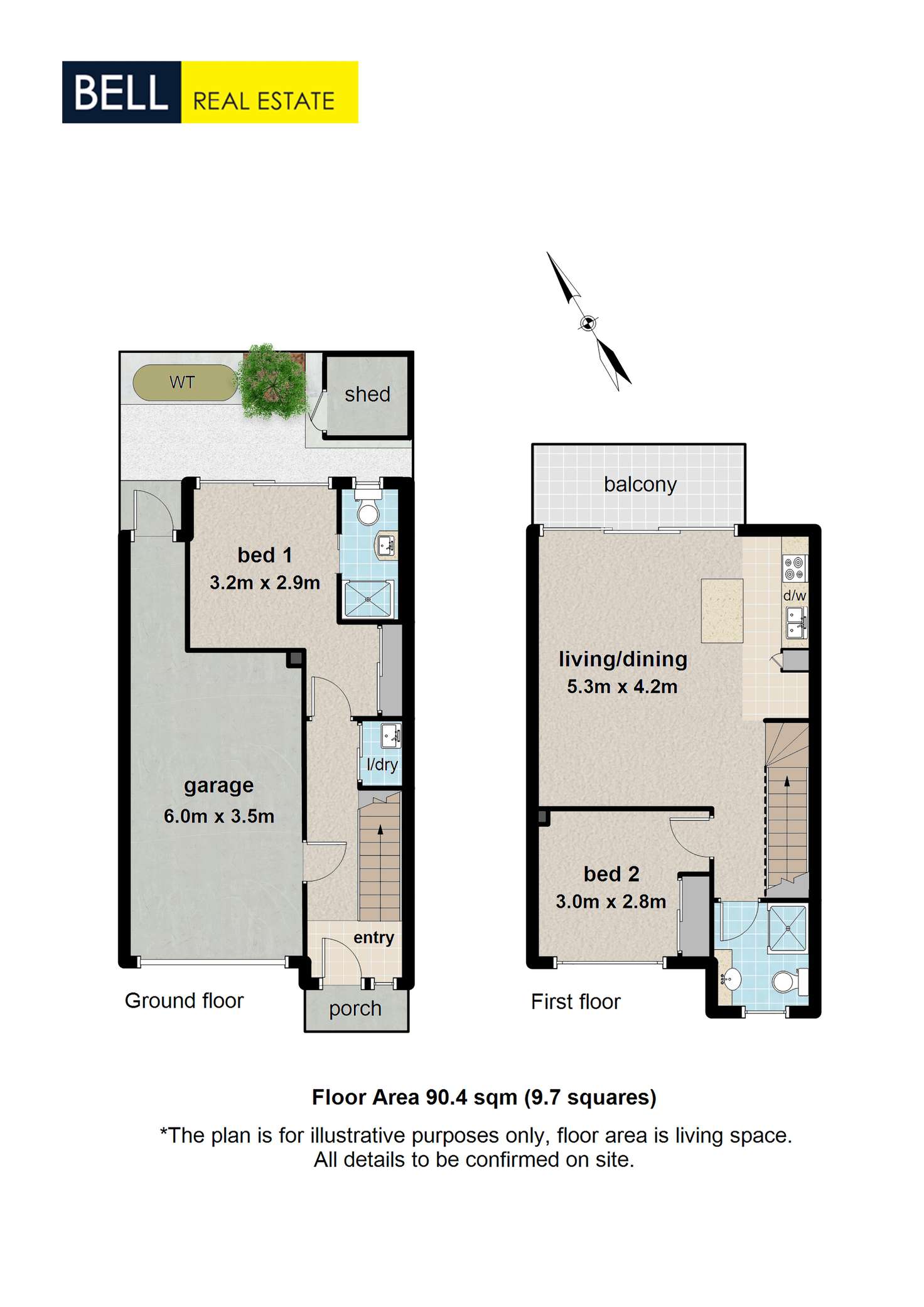 Floorplan of Homely townhouse listing, 6/14 Woodvale Road, Boronia VIC 3155