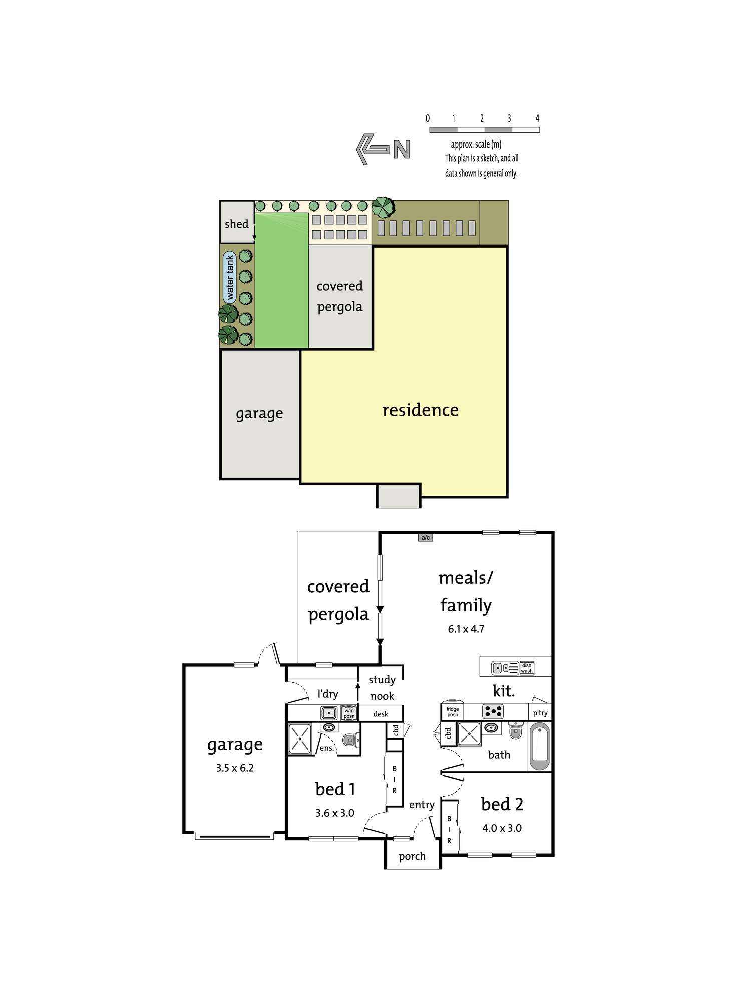 Floorplan of Homely unit listing, 2 Mountain Lane, Ringwood VIC 3134