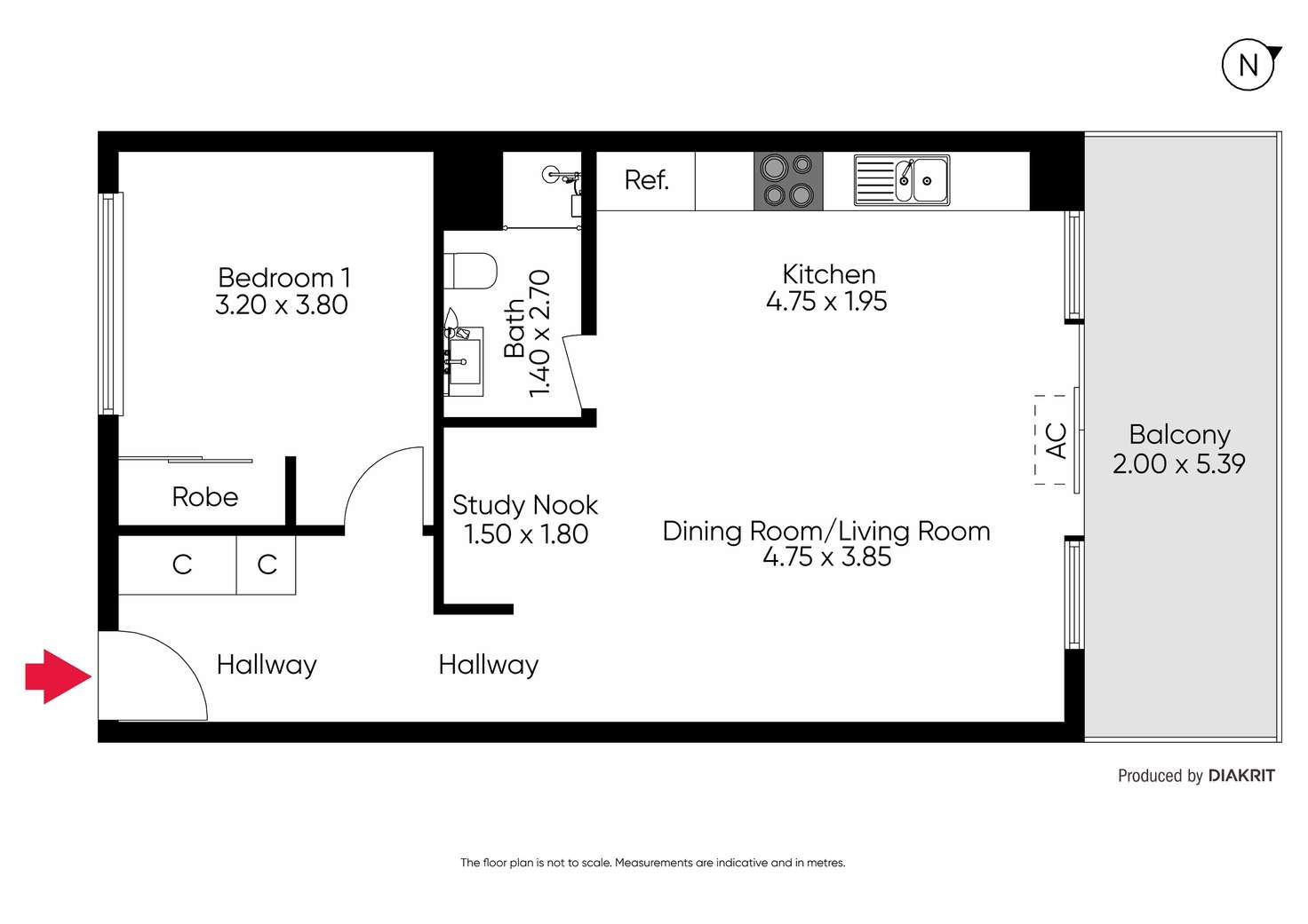 Floorplan of Homely apartment listing, 203/44 Beach Street, Frankston VIC 3199