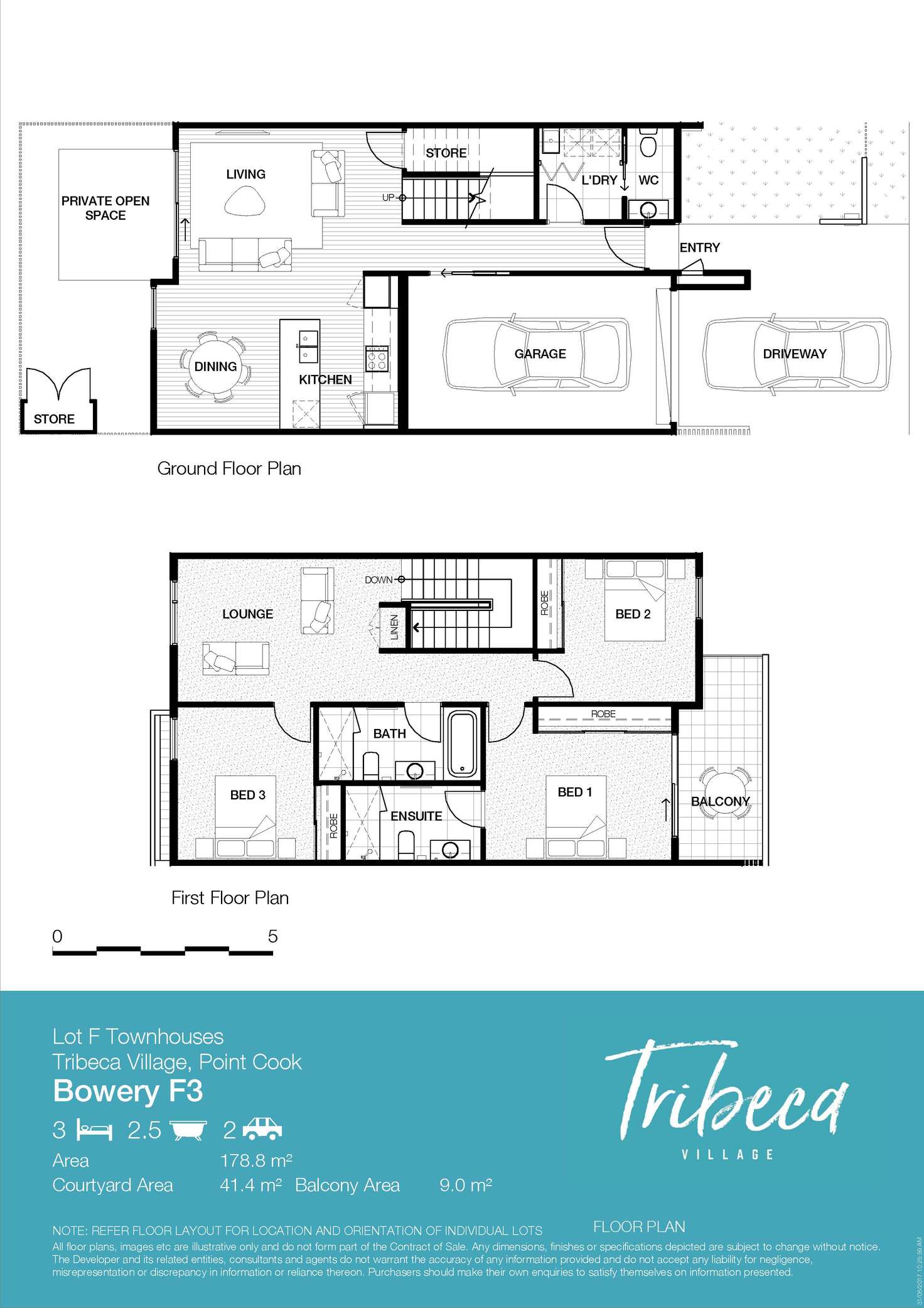 Floorplan of Homely townhouse listing, 33 Kenswick Street, Point Cook VIC 3030