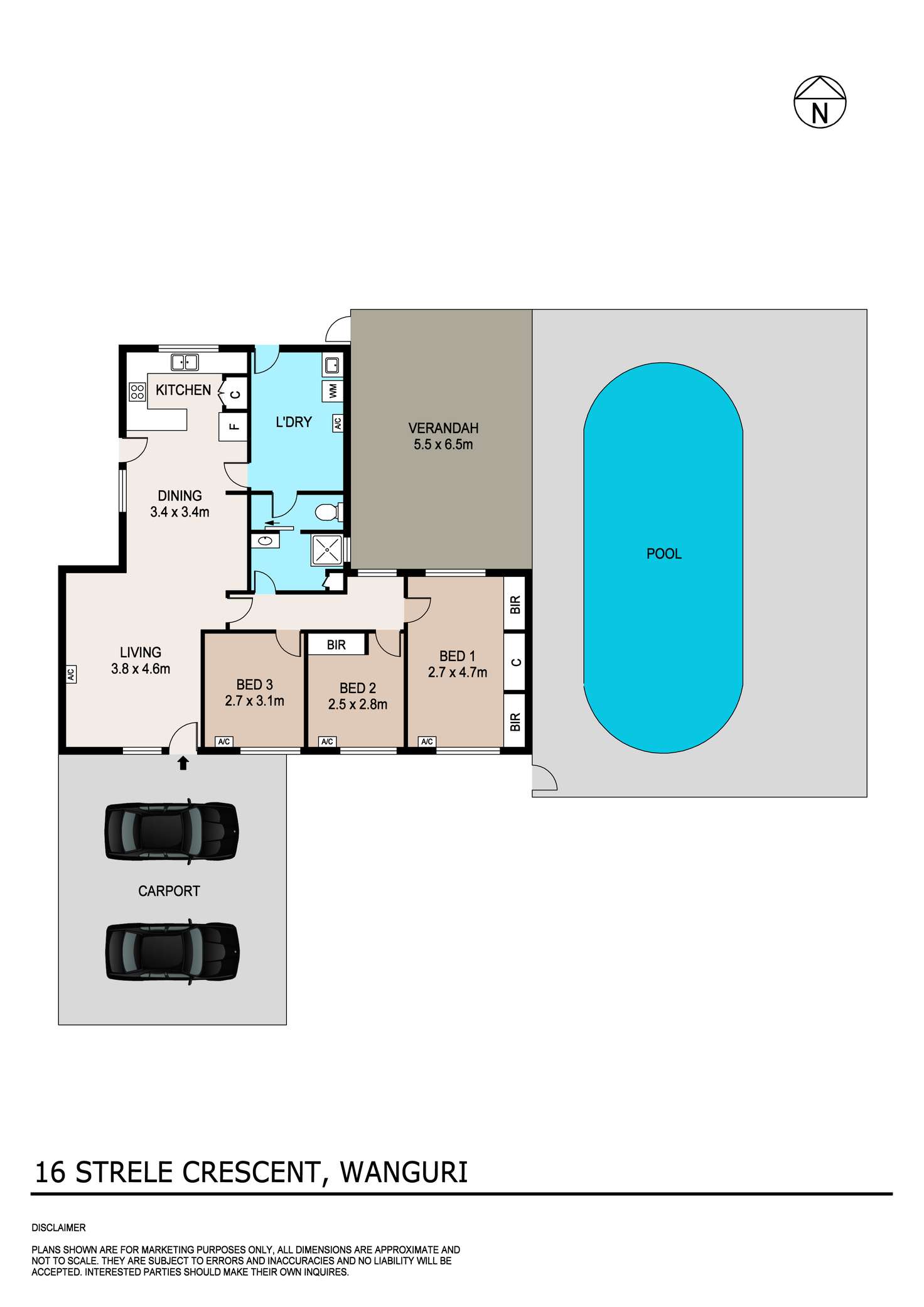 Floorplan of Homely house listing, 16 Strele Crescent, Wanguri NT 810