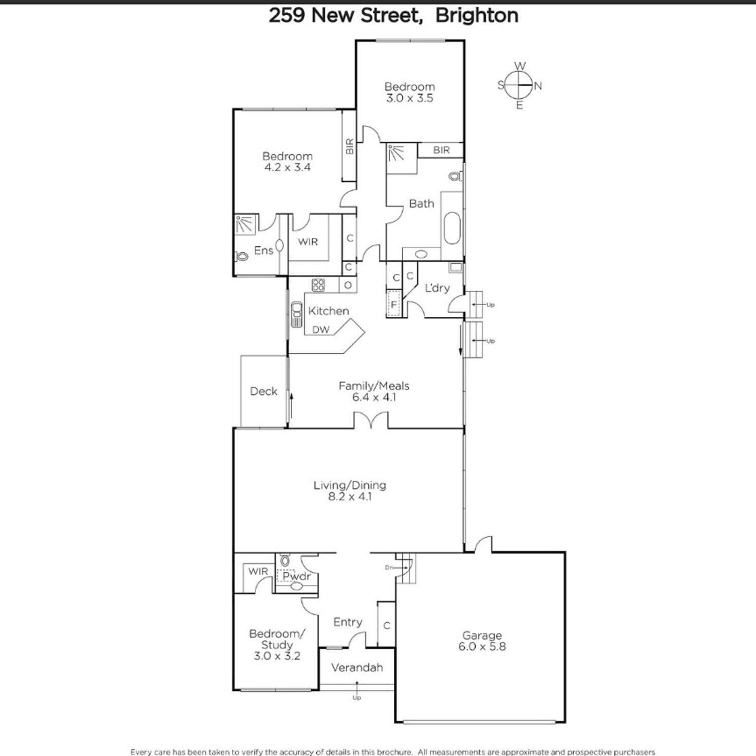 Floorplan of Homely house listing, 259 New Street, Brighton VIC 3186