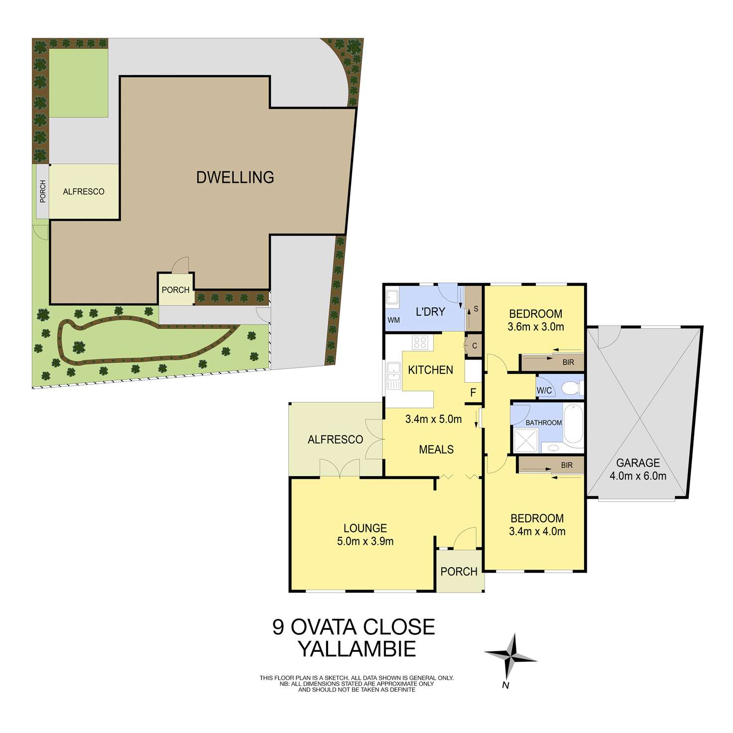 Floorplan of Homely house listing, 9 Ovata Close, Yallambie VIC 3085