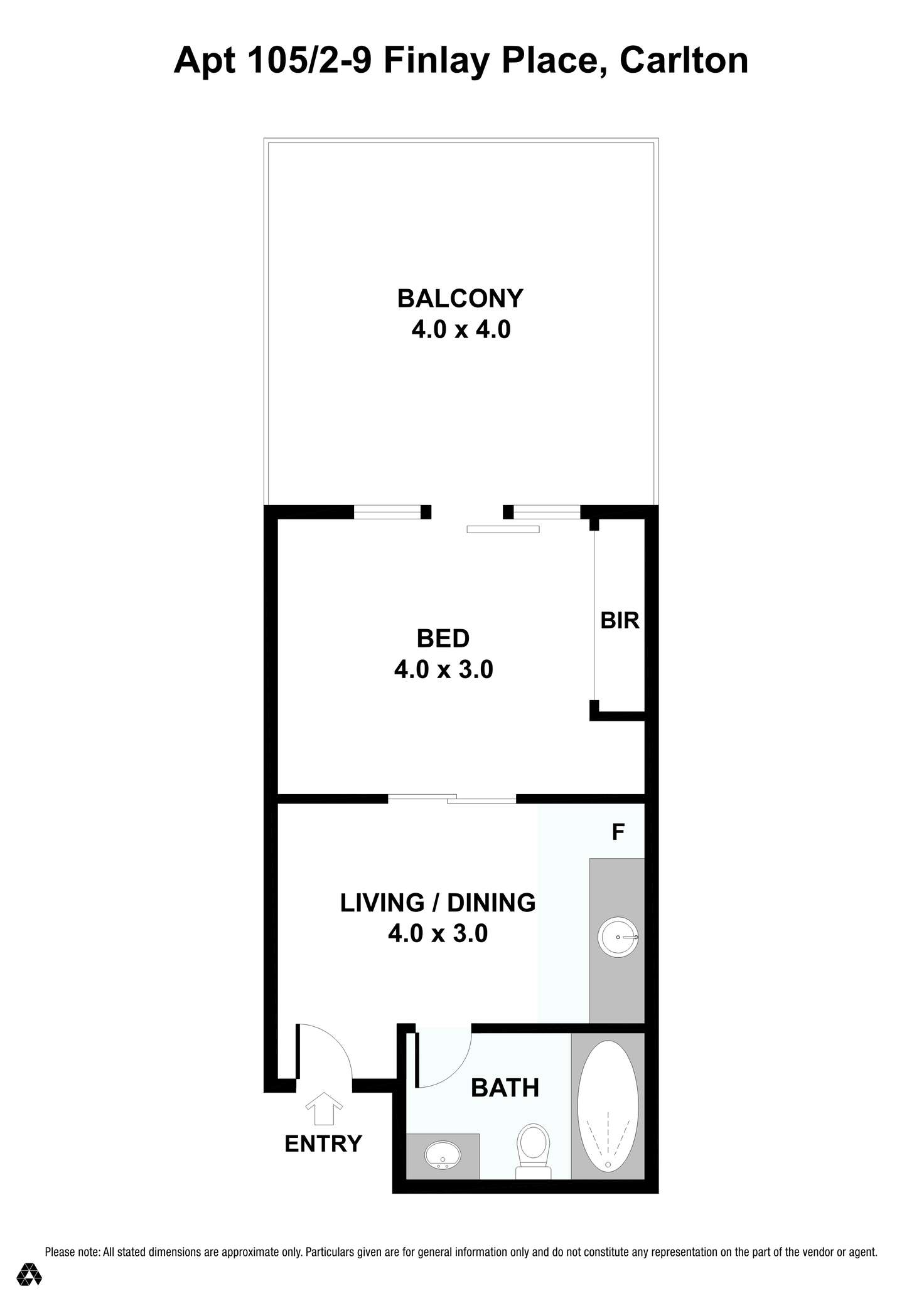 Floorplan of Homely apartment listing, 105/18 Finlay Place, Carlton VIC 3053