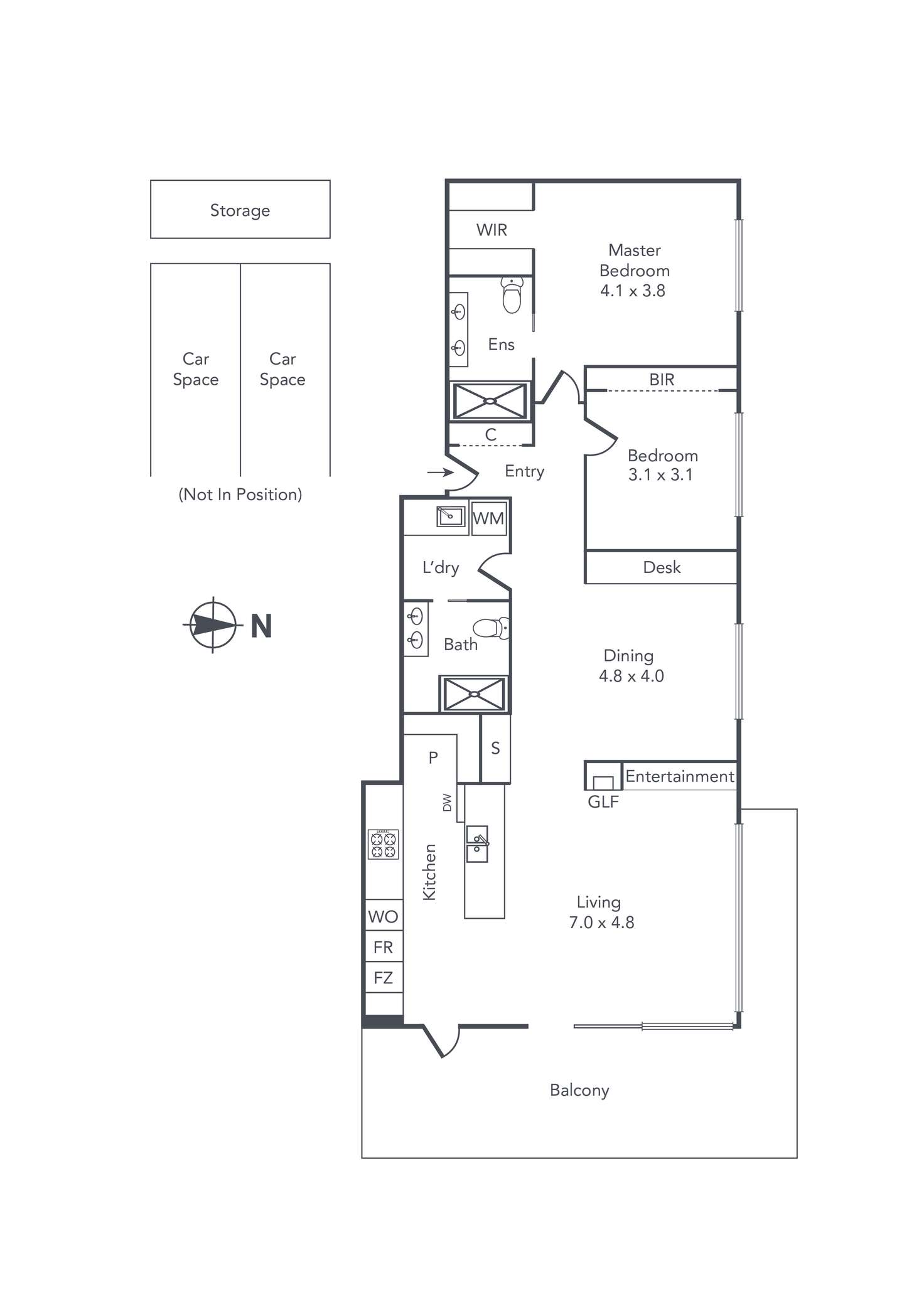 Floorplan of Homely apartment listing, 202/177 Auburn Road, Hawthorn VIC 3122