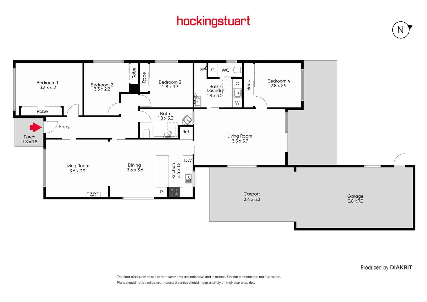Floorplan of Homely house listing, 72 Benbow Street, Yarraville VIC 3013