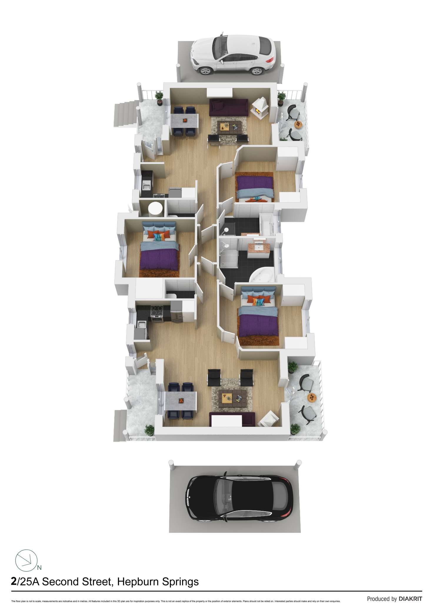 Floorplan of Homely house listing, Lot 2/25a Second Street, Hepburn Springs VIC 3461