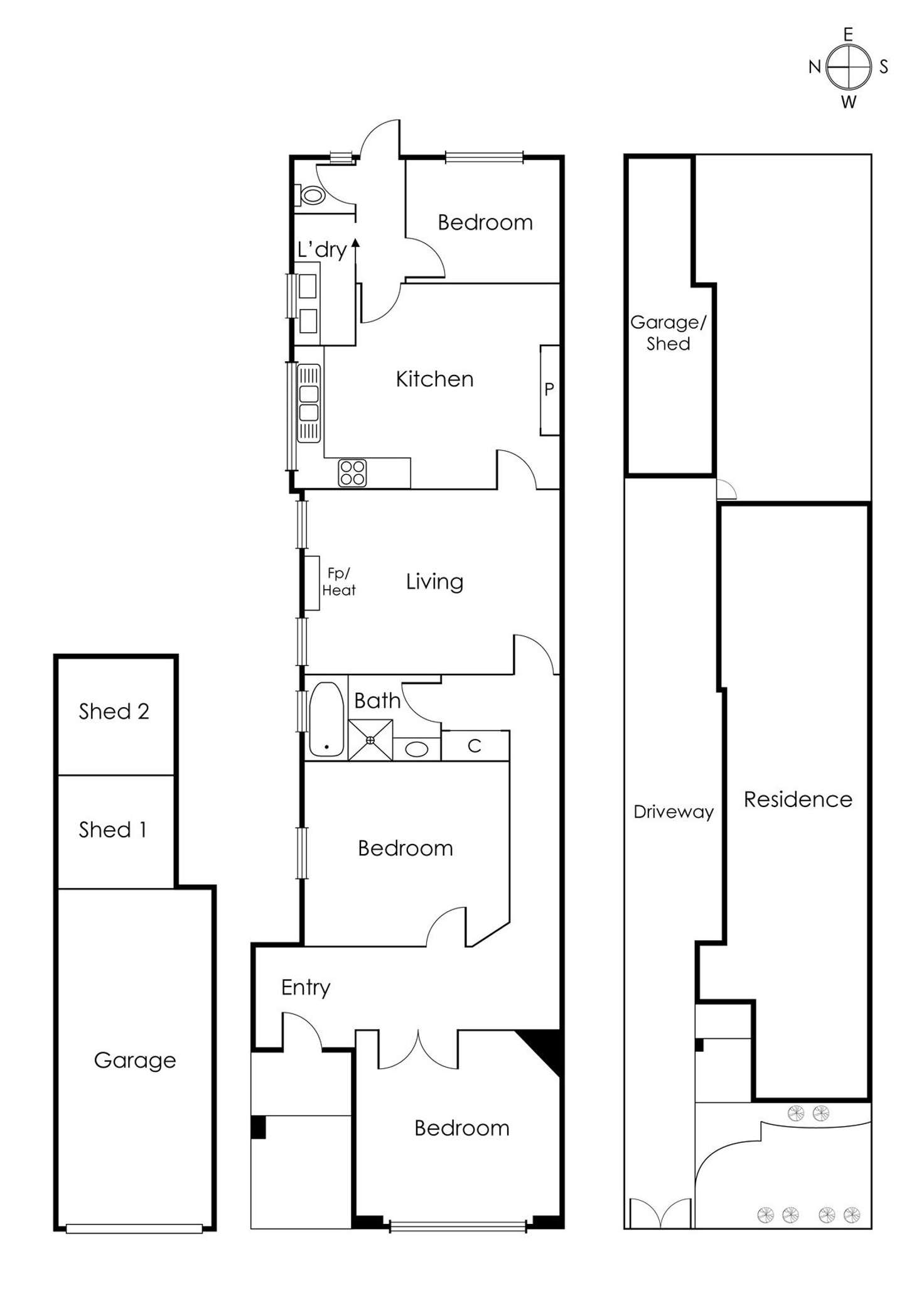 Floorplan of Homely house listing, 57 Type Street, Richmond VIC 3121