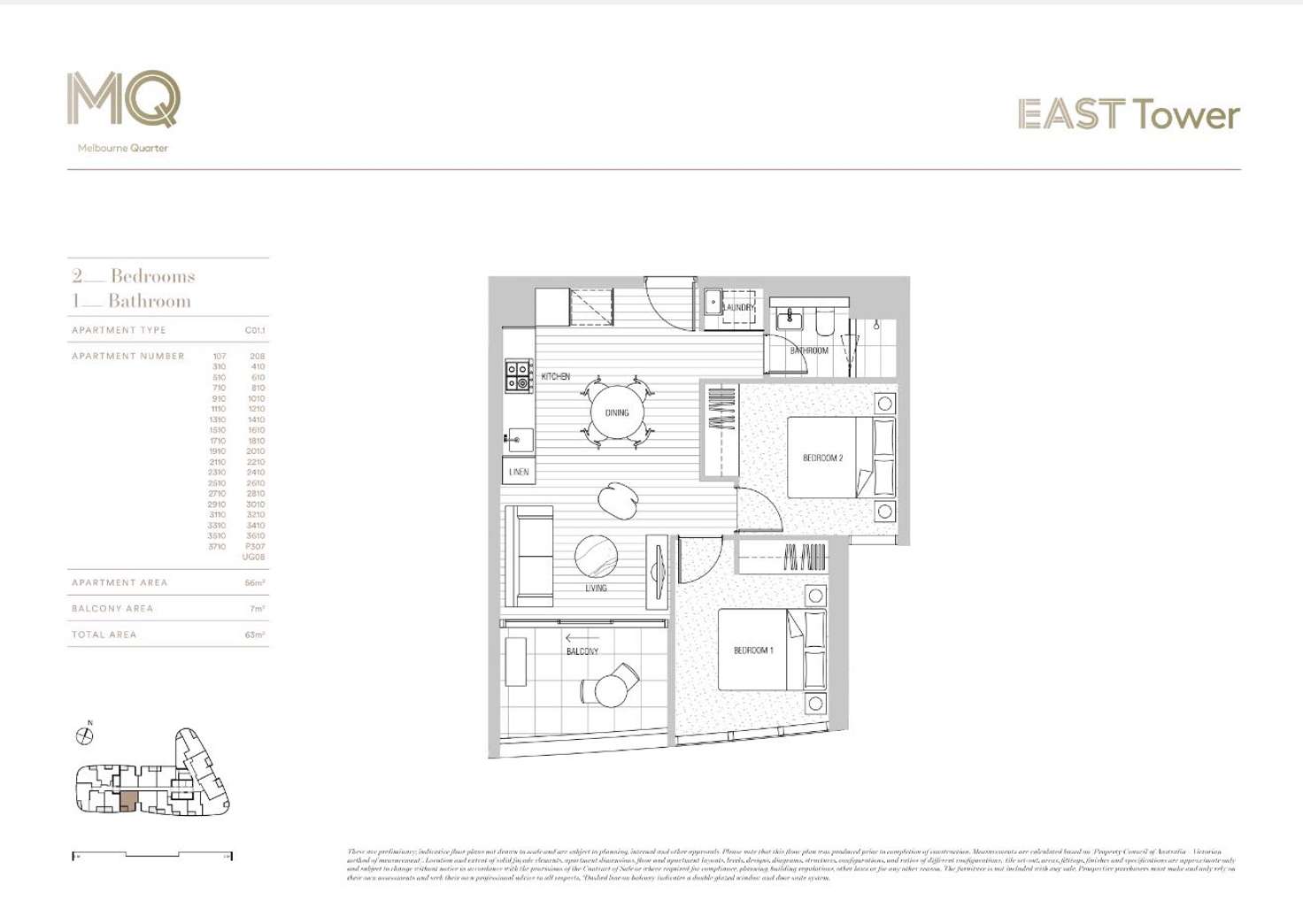 Floorplan of Homely apartment listing, 1010/614-666 Flinders Street, Docklands VIC 3008