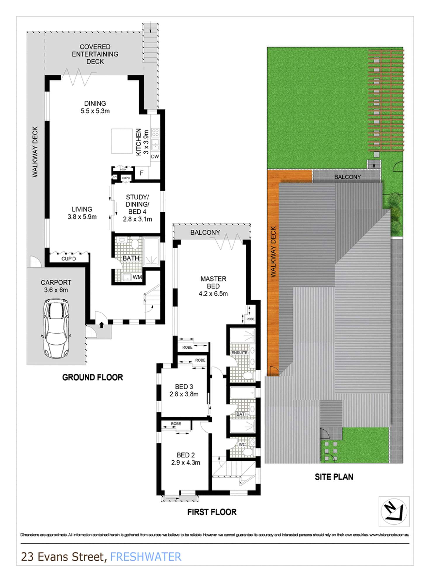 Floorplan of Homely house listing, 23 Evans Street, Freshwater NSW 2096