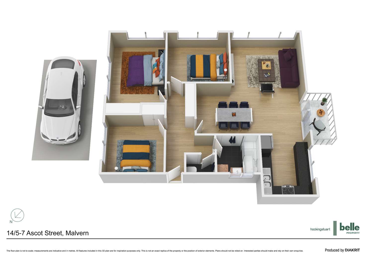 Floorplan of Homely unit listing, 14/5-7 Ascot Street, Malvern VIC 3144