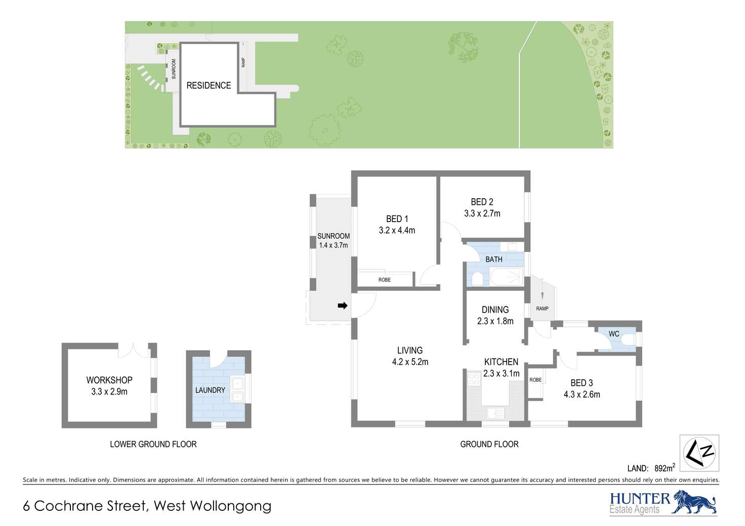 Floorplan of Homely house listing, 6 Cochrane Street, West Wollongong NSW 2500