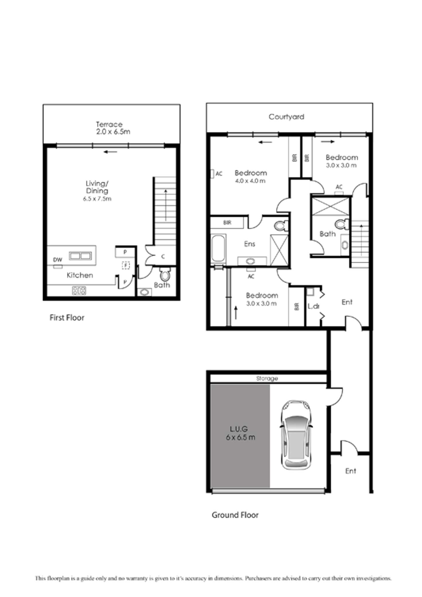 Floorplan of Homely townhouse listing, 2/35 Jubilee Place, Richmond VIC 3121