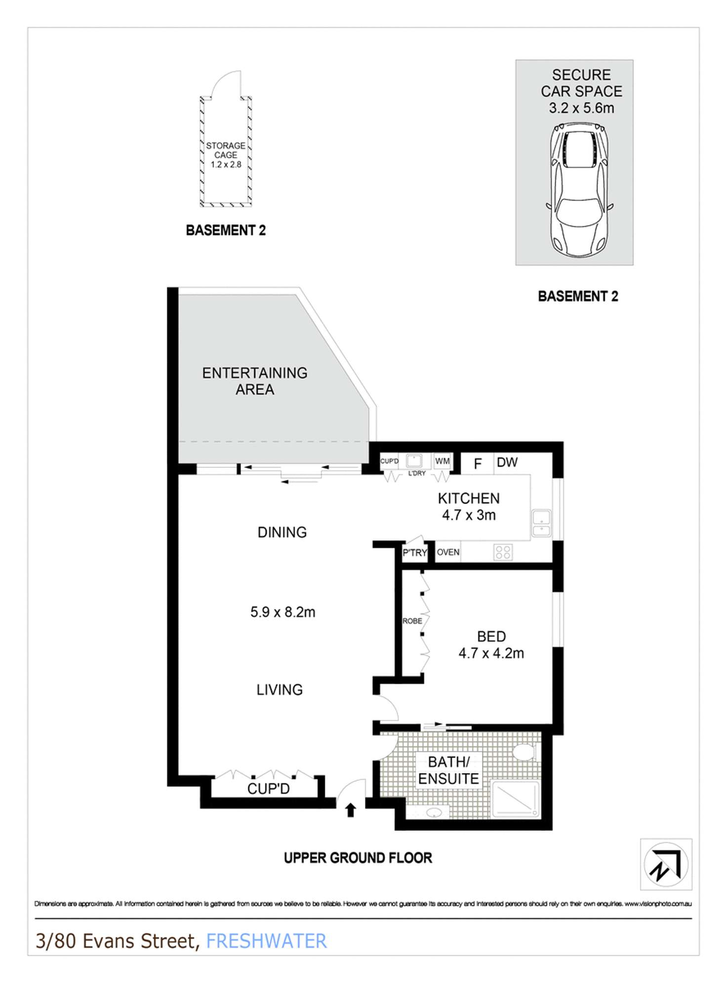 Floorplan of Homely apartment listing, 3/80 Evans Street, Freshwater NSW 2096