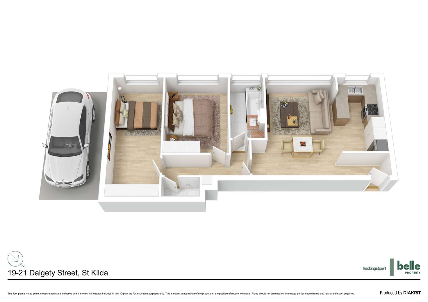 Floorplan of Homely apartment listing, 10/19-21 Dalgety Street, St Kilda VIC 3182