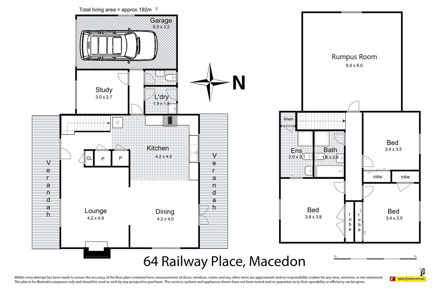 Floorplan of Homely house listing, 64 Railway Place, Macedon VIC 3440