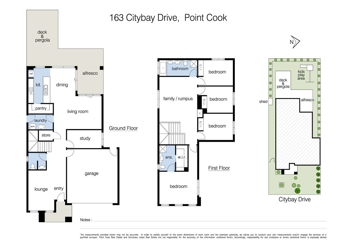 Floorplan of Homely house listing, 163 Citybay Drive, Point Cook VIC 3030