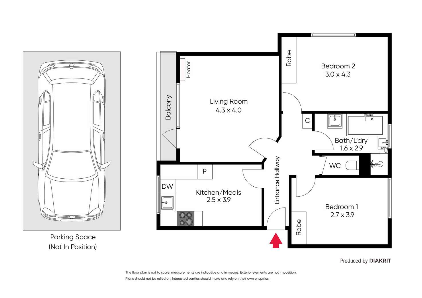 Floorplan of Homely apartment listing, 4/51-53 Wheatland Road, Malvern VIC 3144