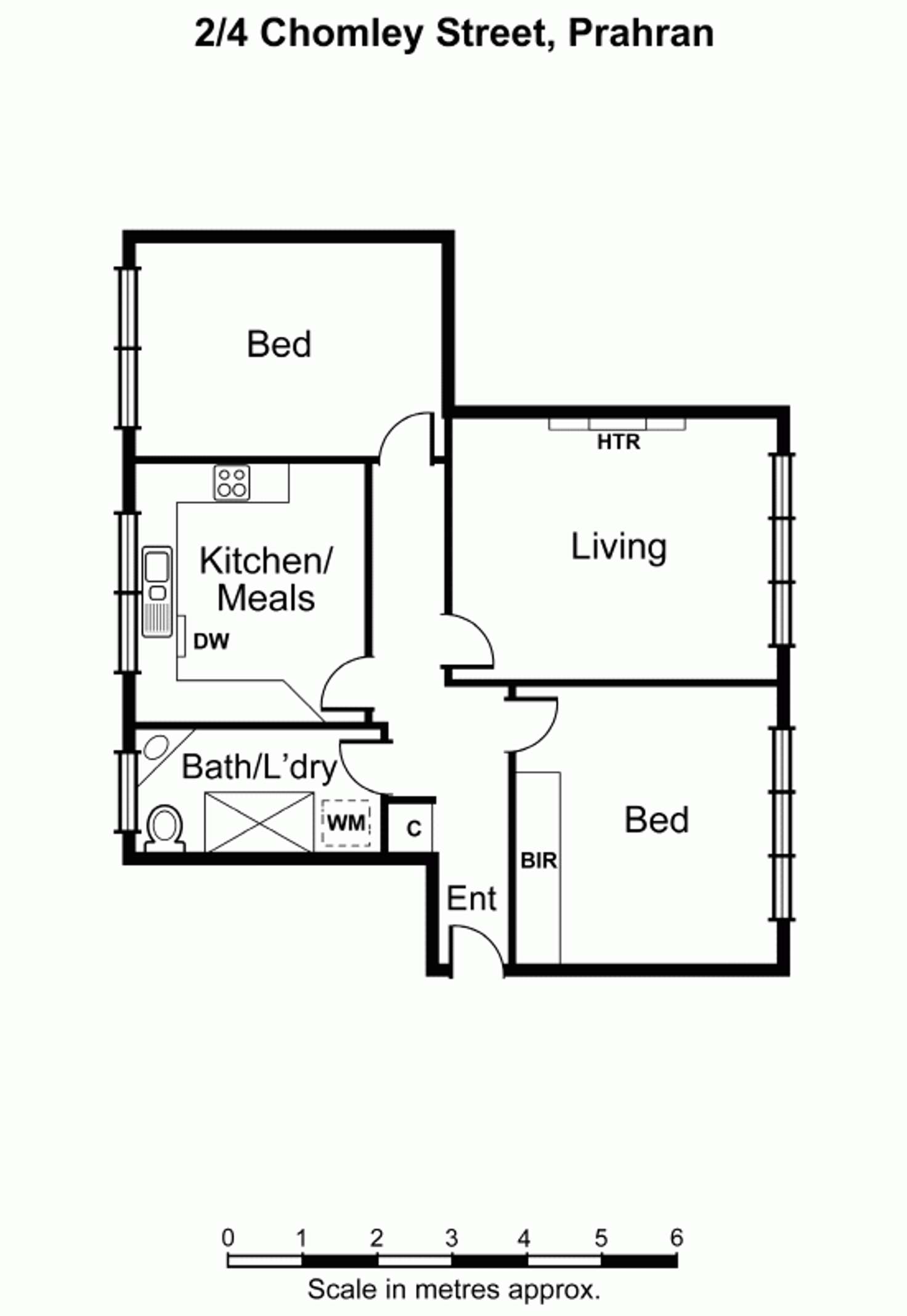 Floorplan of Homely apartment listing, 2/4 Chomley Street, Prahran VIC 3181