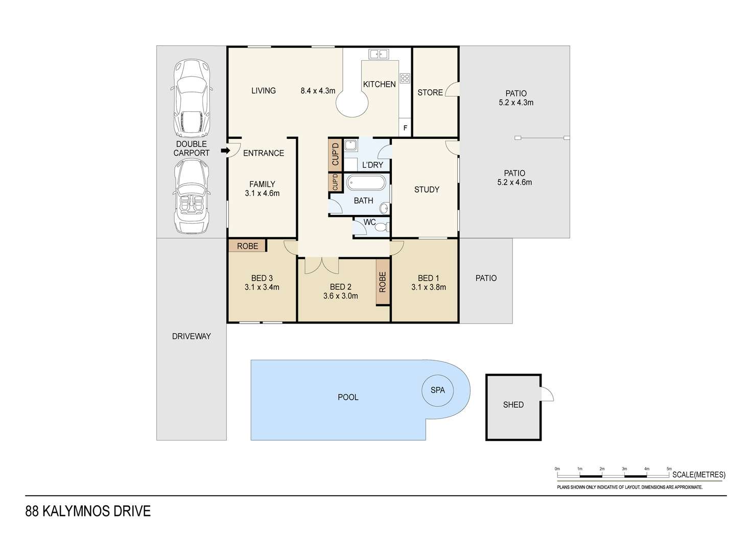 Floorplan of Homely house listing, 88 Kalymnos Drive, Karama NT 812