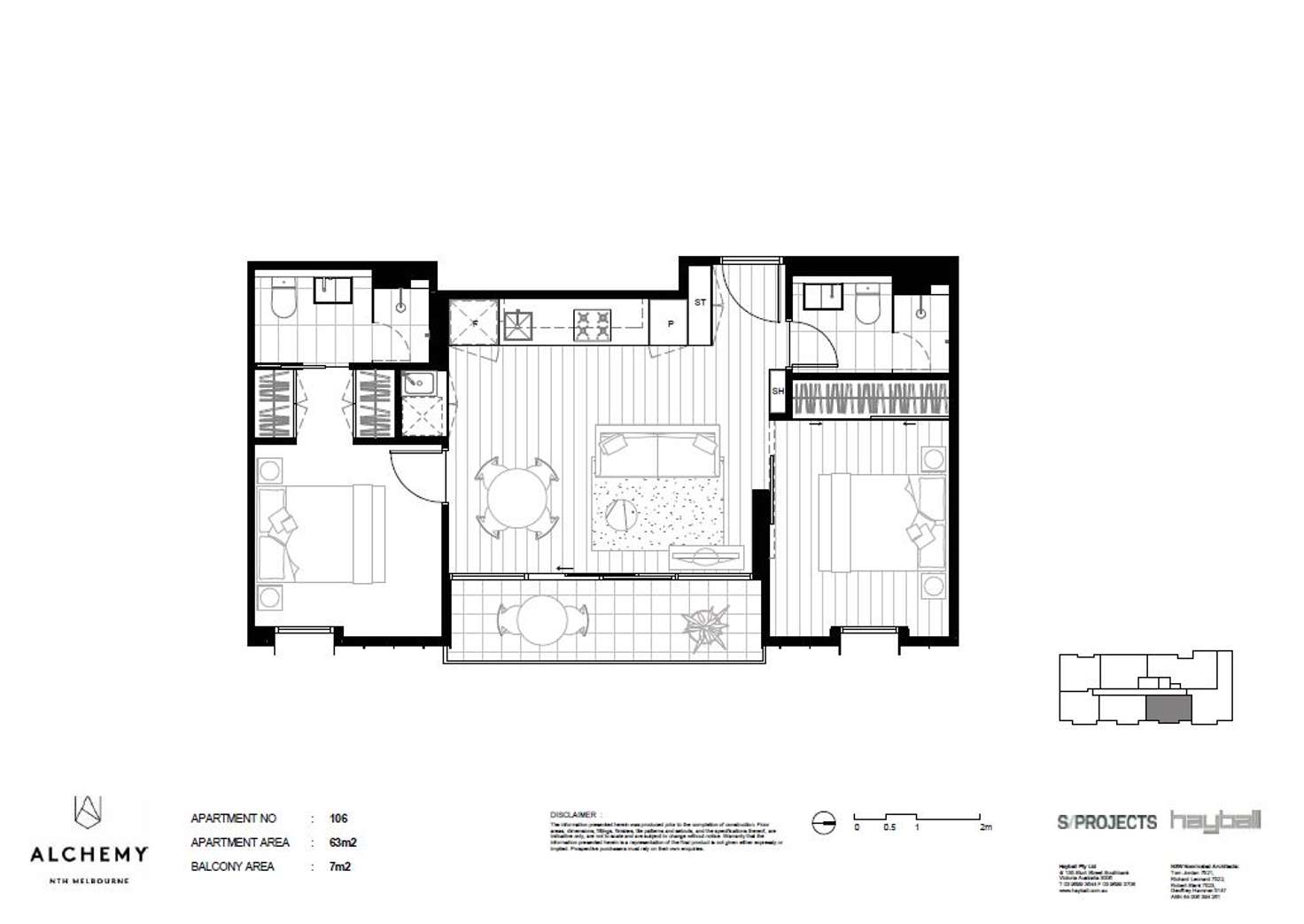 Floorplan of Homely apartment listing, 199 Peel Street, North Melbourne VIC 3051