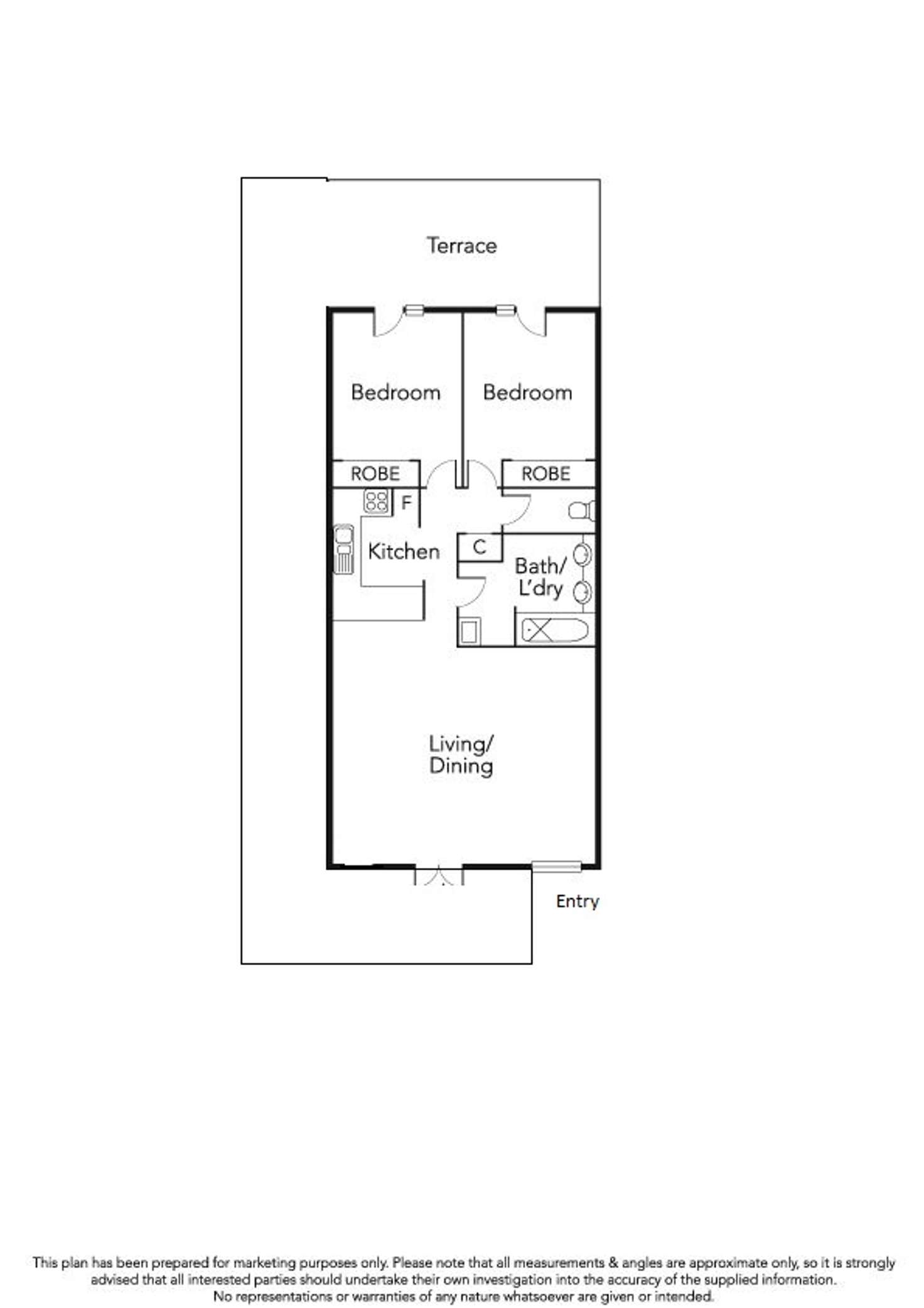 Floorplan of Homely apartment listing, 13/77 Coventry Street, Southbank VIC 3006