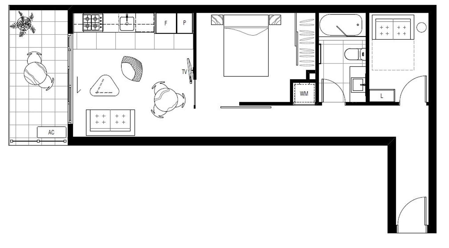 Floorplan of Homely apartment listing, 101/12 Martin Street, St Kilda VIC 3182