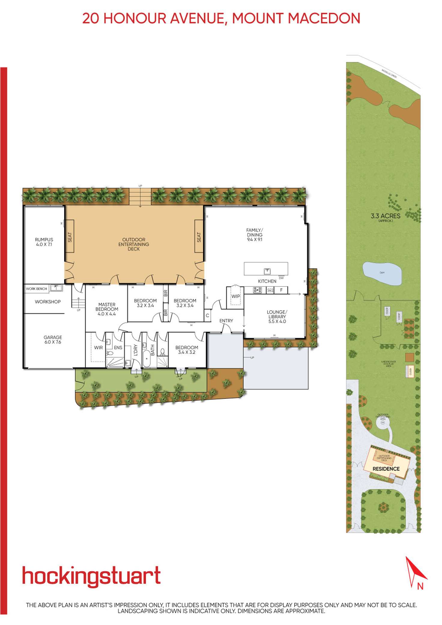 Floorplan of Homely house listing, 20 Honour Avenue, Mount Macedon VIC 3441