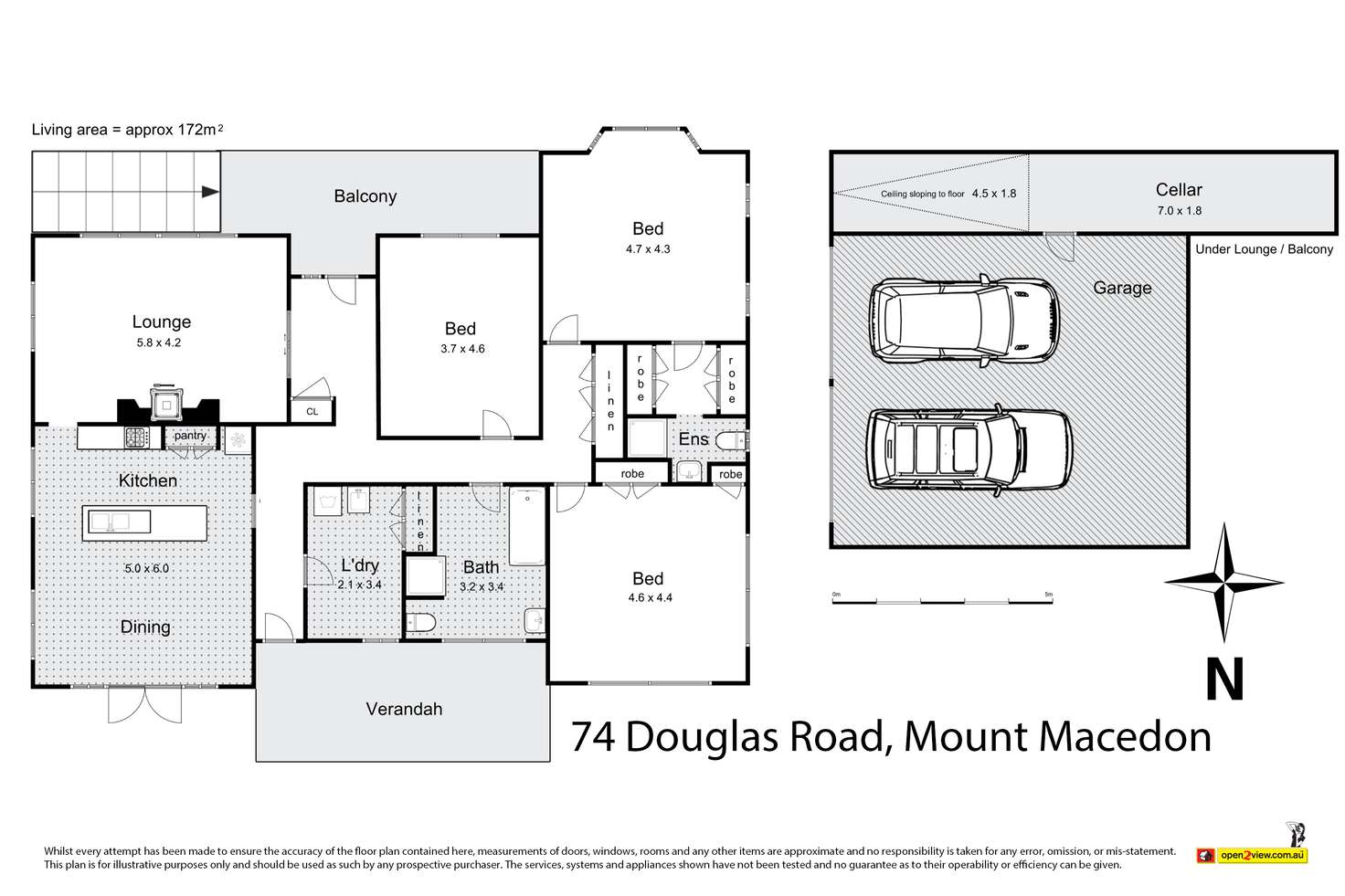 Floorplan of Homely house listing, 74 Douglas Road, Mount Macedon VIC 3441
