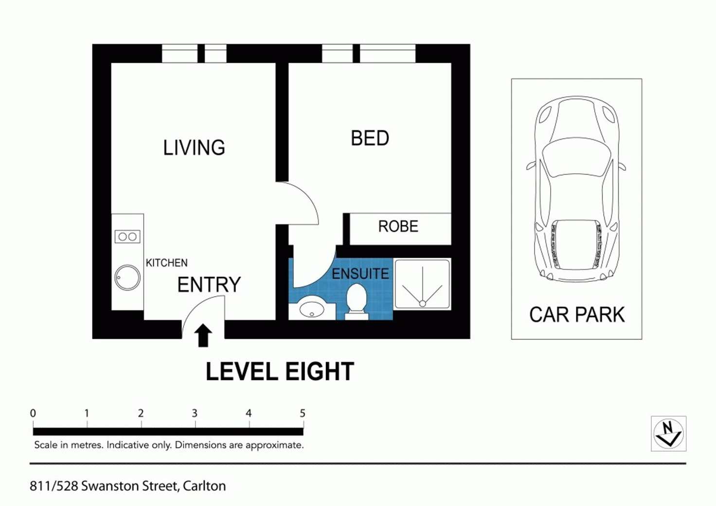 Floorplan of Homely apartment listing, 811/528 Swanston Street, Carlton VIC 3053