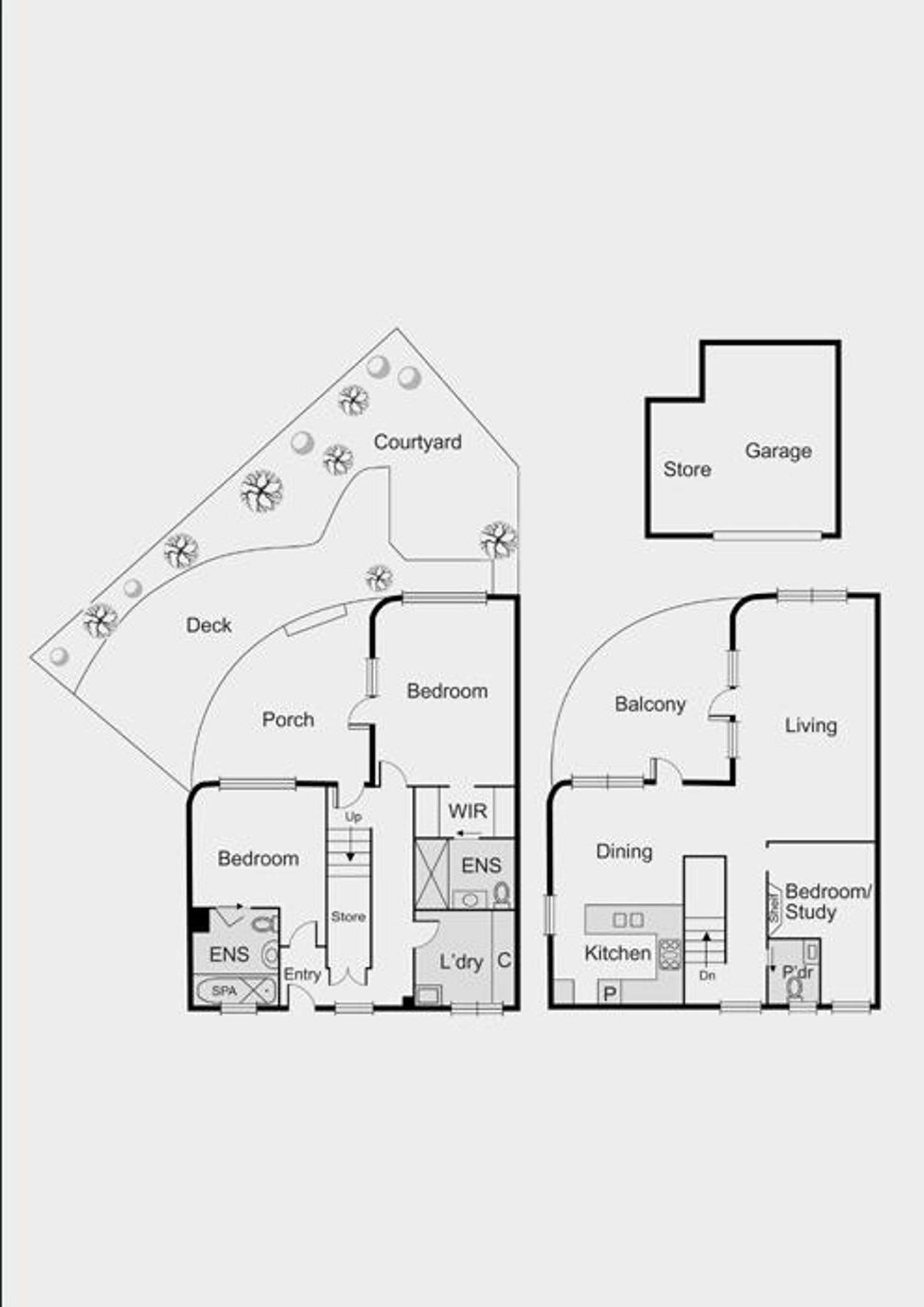 Floorplan of Homely townhouse listing, 2/59 Ormond Esplanade, Elwood VIC 3184