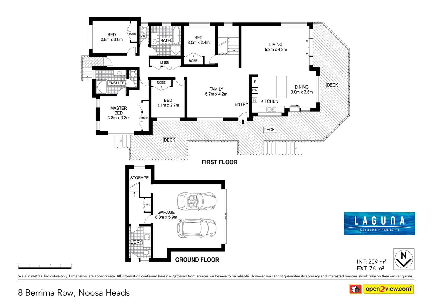 Floorplan of Homely house listing, 8 Berrima Row, Noosa Heads QLD 4567