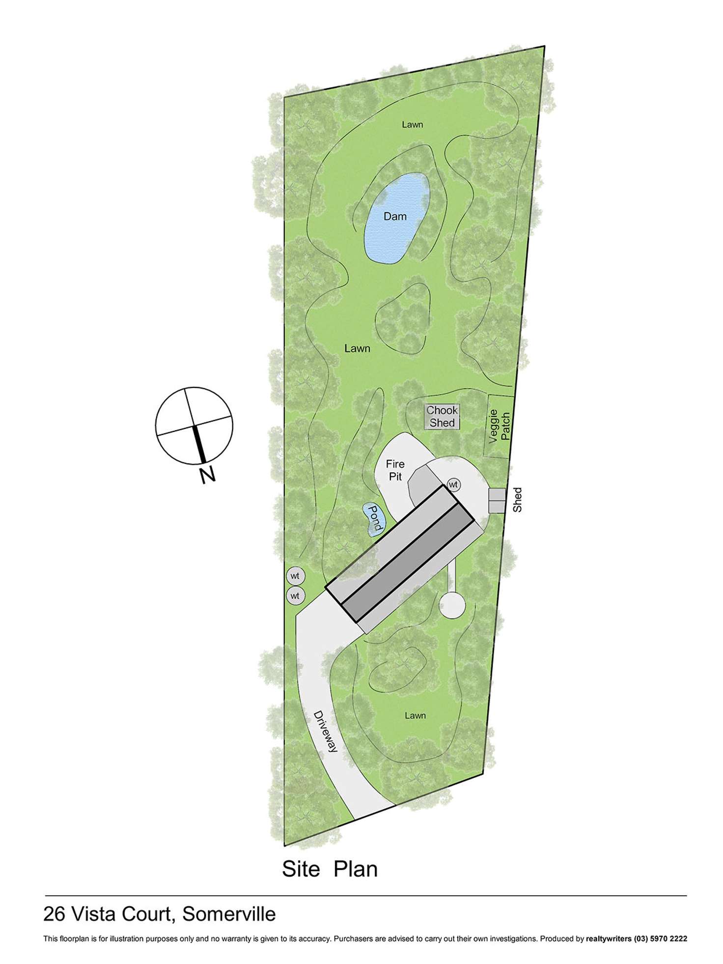 Floorplan of Homely acreageSemiRural listing, 26 Vista Court, Somerville VIC 3912