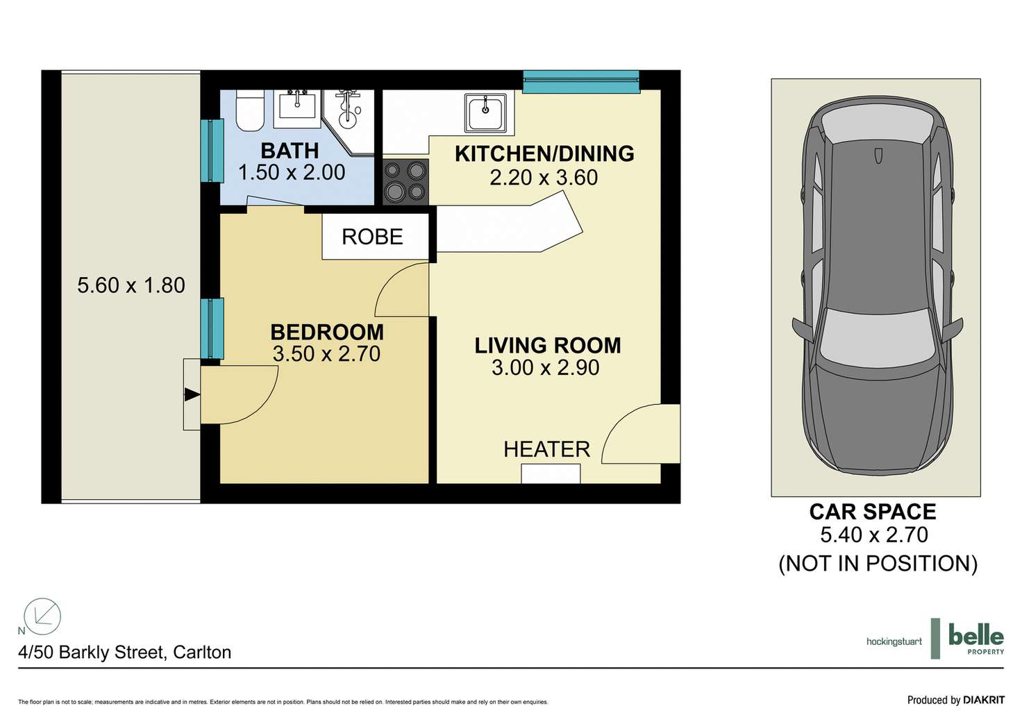 Floorplan of Homely apartment listing, 4/50 Barkly Street, Carlton VIC 3053