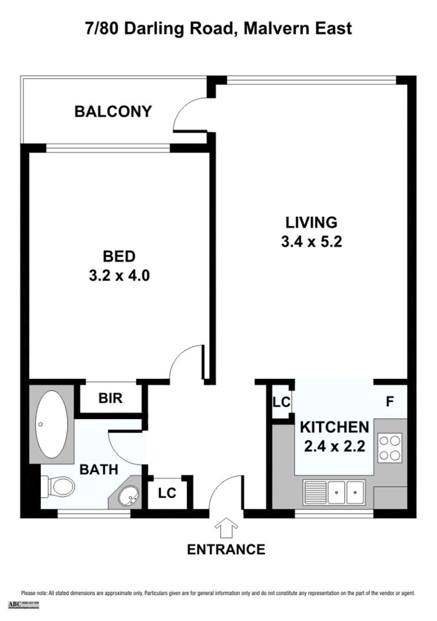 Floorplan of Homely unit listing, 7/80 Darling Road, Malvern East VIC 3145