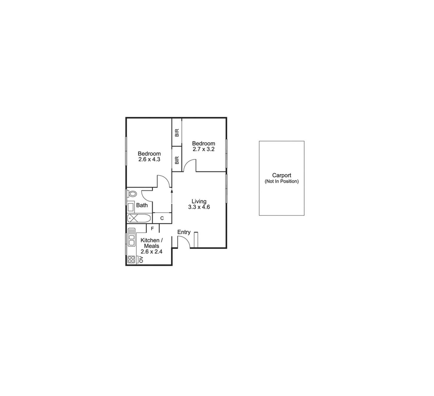 Floorplan of Homely apartment listing, 6/134 Inkerman Street, St Kilda VIC 3182