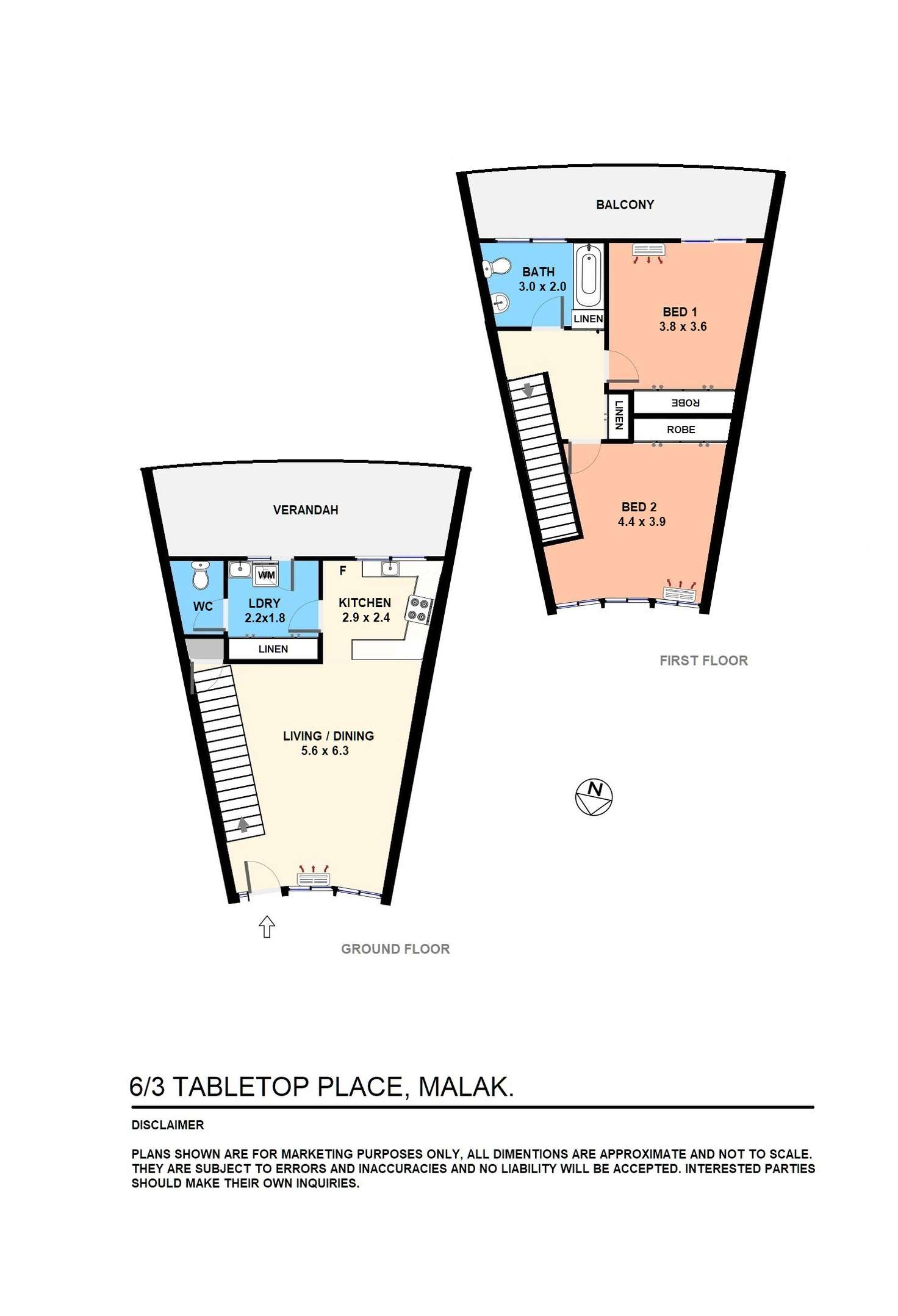 Floorplan of Homely unit listing, 6/3 Tabletop Place, Malak NT 812