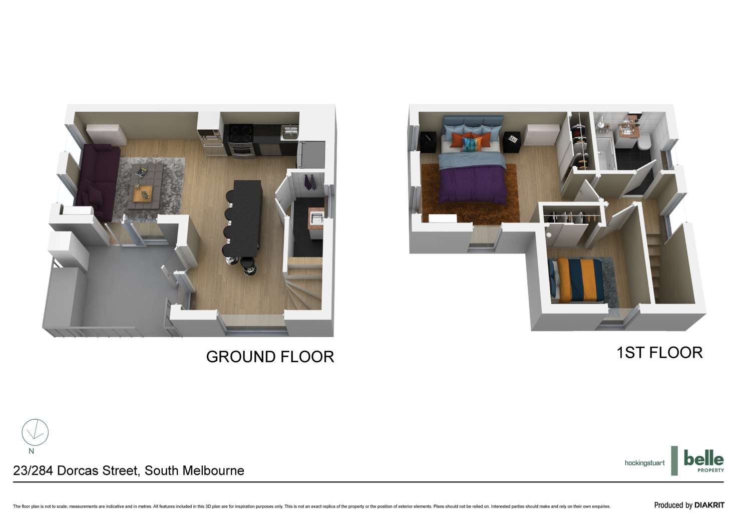 Floorplan of Homely apartment listing, 23/284 Dorcas Street, South Melbourne VIC 3205