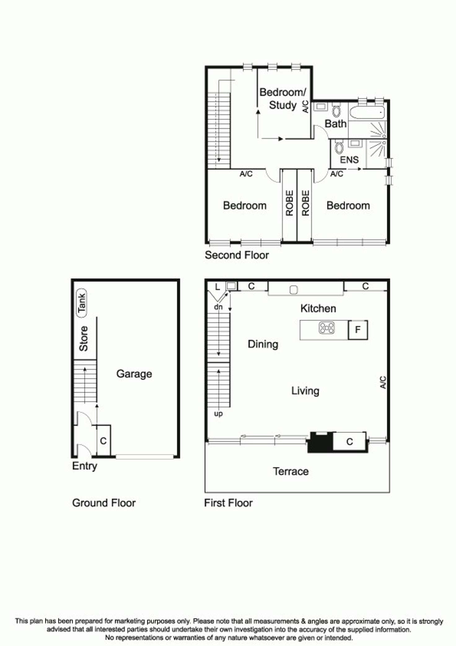 Floorplan of Homely house listing, 44 Freeman Street, Richmond VIC 3121