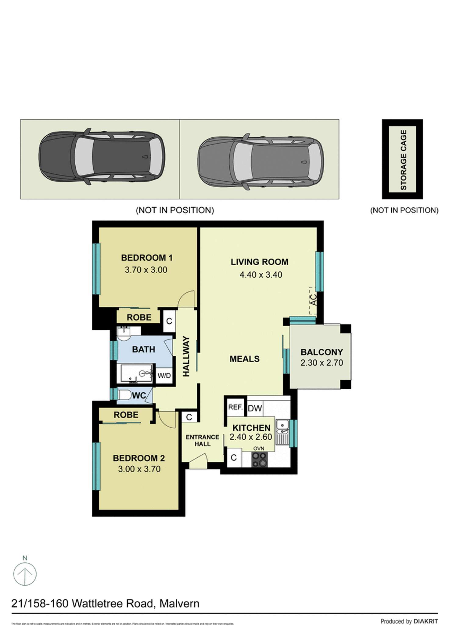 Floorplan of Homely apartment listing, 21/158-160 Wattletree Road, Malvern VIC 3144