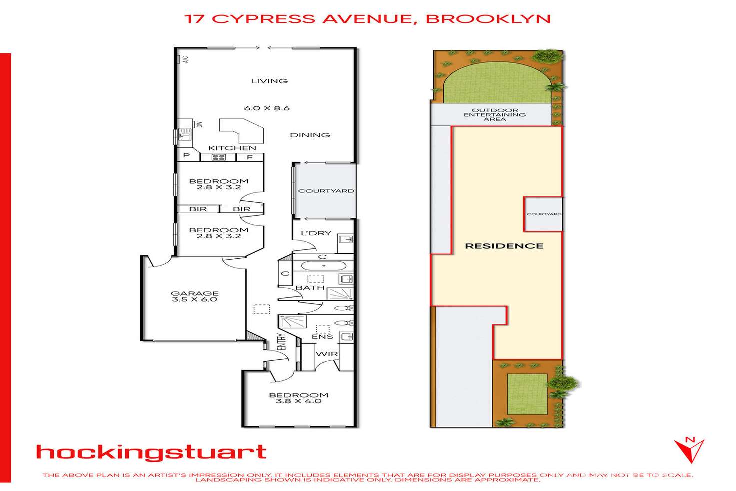Floorplan of Homely unit listing, 17 Cypress Avenue, Brooklyn VIC 3012