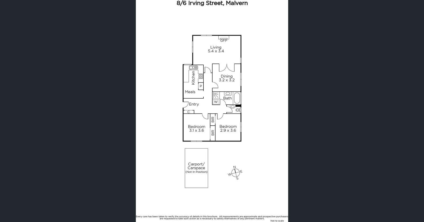 Floorplan of Homely apartment listing, 8/6 Irving Street, Malvern VIC 3144